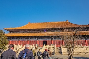 Beijing/China - 27 February 2017: Changling Tomb of Ming Dynasty Tombs Shisanling at beijing City...