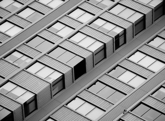 Architectural of window building pattern black and white