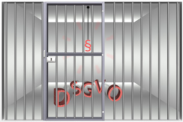 DSGVO mit Paragraph hinter Gitter