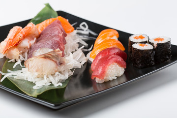 Asian food for menu, isolated on white background