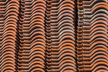 Texture image with a side view of the stack of tiles