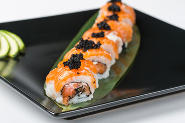 Asian food for menu, isolated on white background