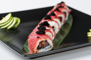 Asian food for menu, isolated on white background