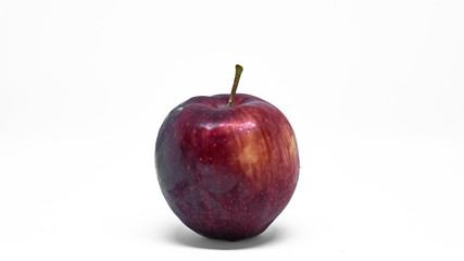 Red apples cut the background out, making the background white.
