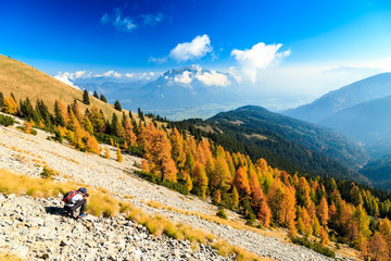 fall in the Julian Alps