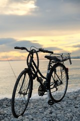 Fototapeta premium vélo sur la plage