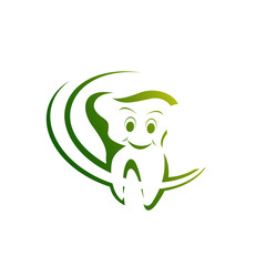 Health Dent Logo design vector template linear style. Dental clinic Logotype concept icon