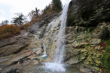川原毛大湯滝の風景（秋田県湯沢市）