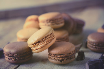 macaron au chocolat 