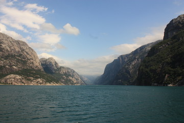 Obraz premium Fjord Lysefjord Stavanger Norvège - Norway