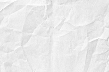 Crumpled white paper texture