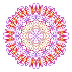 Fototapeta na wymiar Mandala. for design, greeting card, invitation, coloring book. Arabic, Indian, motifs. Vector illustration.