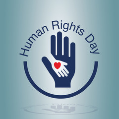 Obraz premium Human rights day concept