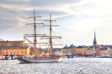 Fototapeta na wymiar Sweden. City of Stockholm. City view