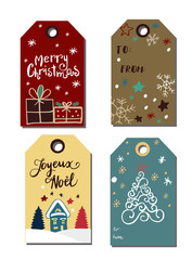 Christmas tags cute collection