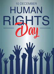 Human rights day freedom poster