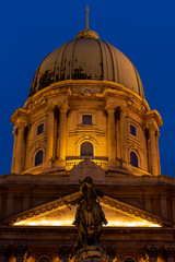 Obraz premium Buda Castle Center in Blue Hour, Budapest