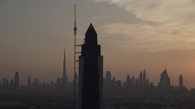 Skyline of Dubai. DUBAI, September 2018