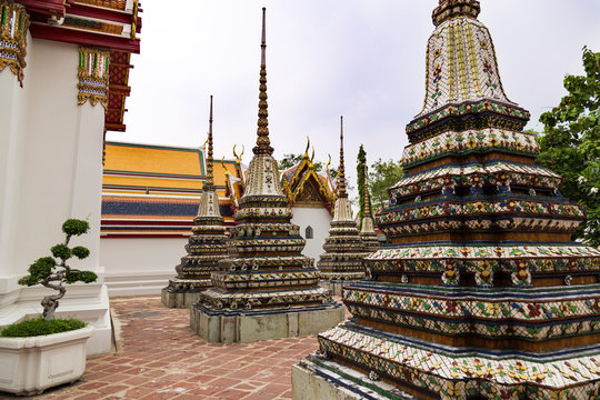 Wat Pho . Temple of the Reclining Buddha. Bangkok. Thailand.