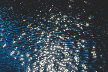 Sun reflecting on water