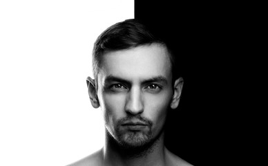 portrait background  black white