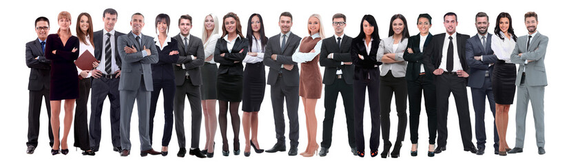 Fototapeta na wymiar Young attractive business people - the elite business team