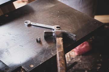 hammer on sawmill machine carpentry