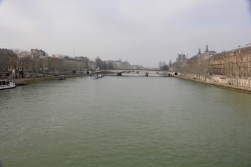 Fototapeta na wymiar Bridge with Locks in Paris, France