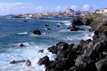 Fototapeta na wymiar Sao Mateus coastline, Terceira Island, Azores, Portugal