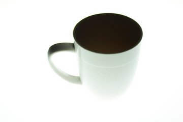 cup on white background
