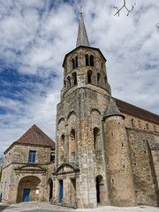 Fototapeta na wymiar Abbatiale_Saint-Pierre-Saint-Paul d’Évaux-les-Bains-les-Bains