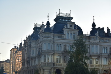 the roof of an old skyscraper