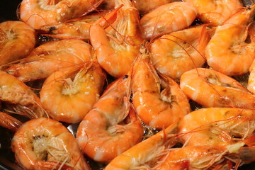 shrimps on a plate