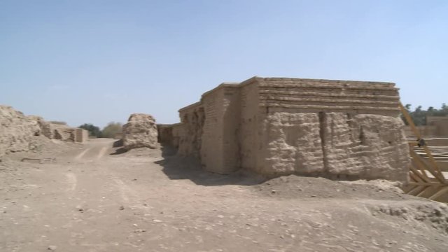 Babylon, Hillah, Iraq / December 2018: The ancient city of Babylon 
