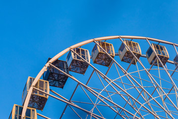 Ferris wheel at sunset