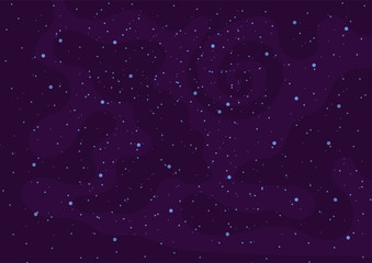 Vector background with space and stars. Vector illustration.