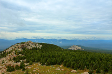 Naklejka premium Beautiful view in the mountains. Background. Landscape.