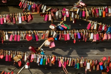 Love padlocks, List, Sylt, Germany, Europe