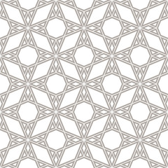 Fototapeta premium Geometric seamless pattern. Vector illustration. Oriental pattern.