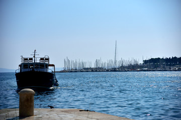 Waterfront in Split, Croatia.