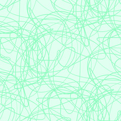 Chaos pattern. Wavy background. Hand drawn waves. Seamless tangled wallpaper. Stripe texture with many lines. Print for banners, flyers or posters. Line art