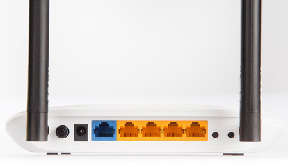 Wi-fi router back view