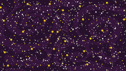 Vector background with space and stars. Vector illustration.