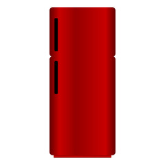 Refrigerator icon on white.