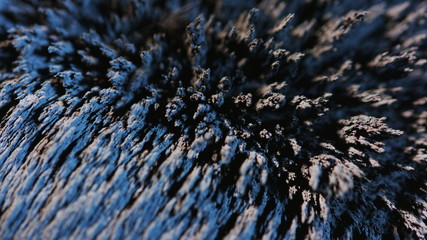 The natural phenomenon of magnetism ferrofluidic substances under the action of a neodymium magnet...