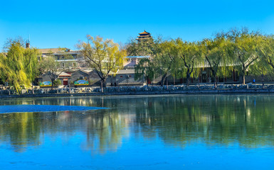 Fototapeta na wymiar Prospect Hill Jingshan Park Beihai Lake Beijing China
