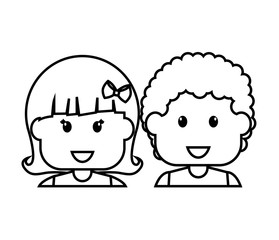 cute little kids couple
