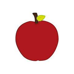 apple fresh fruit icon