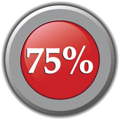 75 percent icon