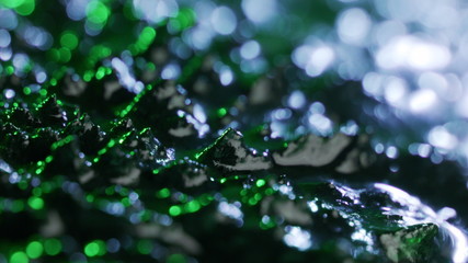 The natural phenomenon of magnetism ferrofluidic substances under the action of a neodymium magnet...